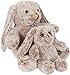 BRUBAKER Jouet en Peluche Lapin avec Oreilles Tombantes - Cadeau en Peluche Lapin de 18 cm et 28 cm pour Enfants et Bébés - Jouet en Peluche Maman et Bébé Lapin - Ensemble de Jouets en Peluche