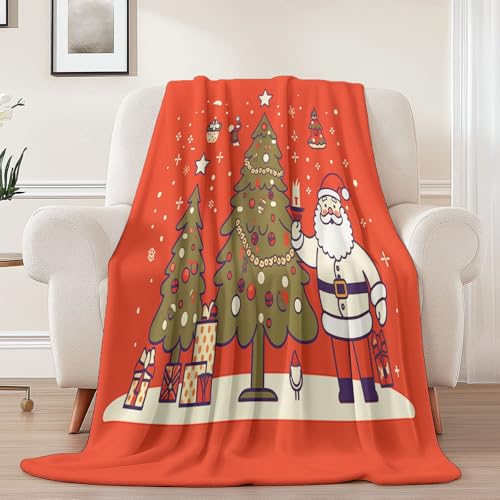 Couverture polaire hiver sapin de Noël, le cadeau idéal pour adultes et enfants