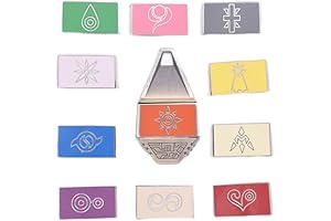 Premium Digimon Adventure Metal Crests Necklace Tag Set with Box