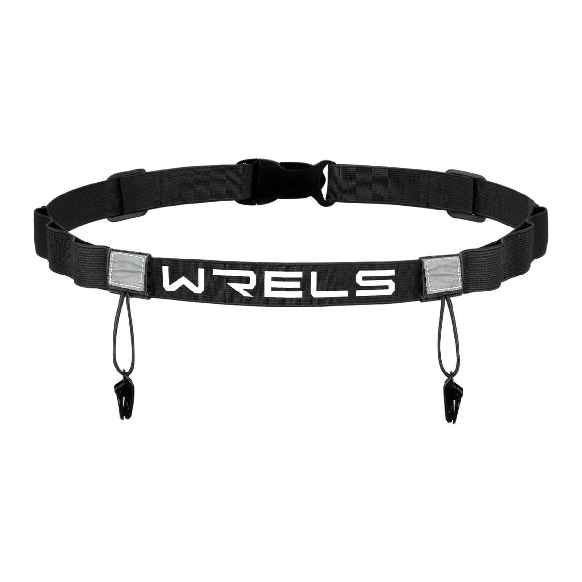 WRELS Race Number Belt-Adjustable Lightweight Race Bib Belt with 6 Energy Gel Loops for Triathalon,Cycling and Running
