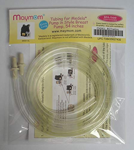 Image of Extra Long Replacement Tubing for Medela Pump in Style and New Pump in Style Advanced Breast Pump - BPA Free, (1 Retail Package Contain 2 Tubes), 54 Inches Long