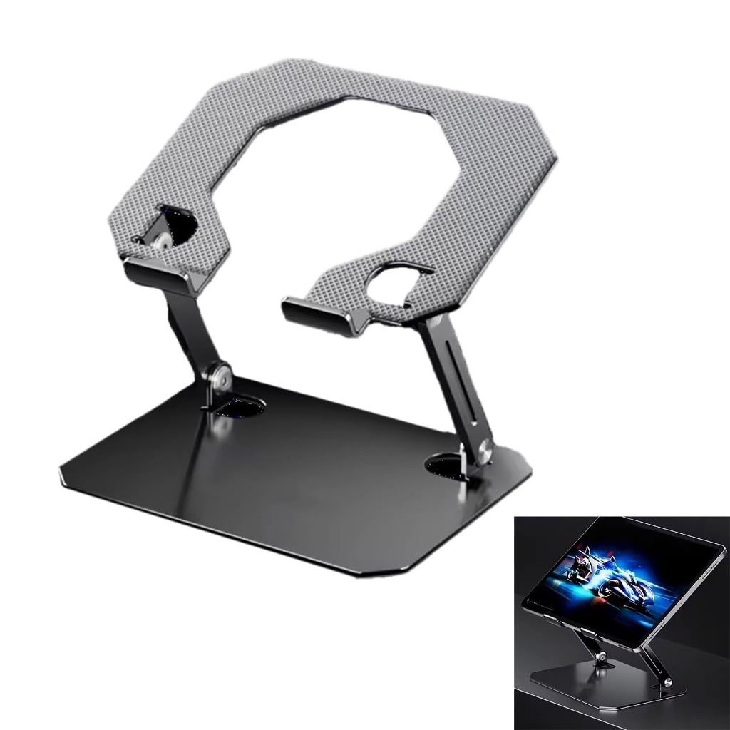 Soporte plegable para tableta, diseño hueco grande que mejora la estabilidad y la refrigeración para jugadores y portátiles de 11/12 pulgadas