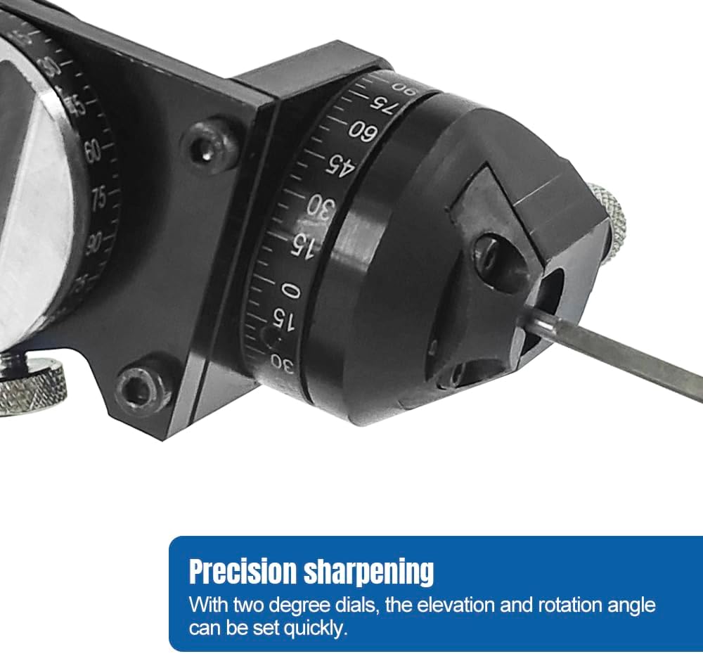 Jewelry Engraving Fixer Sharpening Angle Device, Dual Angle High Precise Sharpener Angle Tool, Stainless Steel Angle Ring Precise Engraving Grinding Machine DA02 (Any Angle)