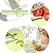 Szresm 2-in-1 Clever Food Chopper Cutter Smart Stainless Steel Knife with Cutting Board Built-in for Chopping Fruits, Vegetables, Meat, Cheese