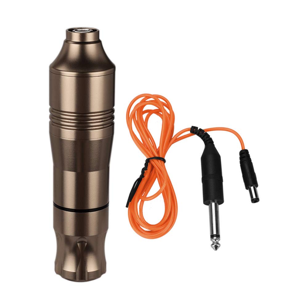 Stylo de tatouage rotatif – Machine à tatouer en alliage de zinc avec moteur 9 000 tr/min, course de 3,5 mm et connexion de cordon à clip CC pour doublure et ombrage,D'or