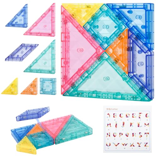2 Stück Set Magnetisches Tangram - Pädagogisches IQ-Spiel ab 4 Jahre, Lernspielzeug Kinder, sicher und Leicht Tragbar 2 Stück Set Magnetisches Tangram - Pädagogisches IQ-Spiel ab 4 Jahre, Lernspielzeug Kinder, sicher und Leicht Tragbar