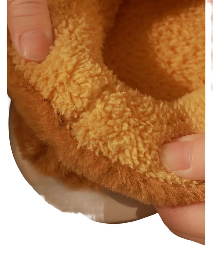 Zonto Pantofole Slifori di Cotone Bagna Femminile con Casa Calsa Scarpa di Cotone Peloso da Casa Coppia Inverno Indossano Pantofole