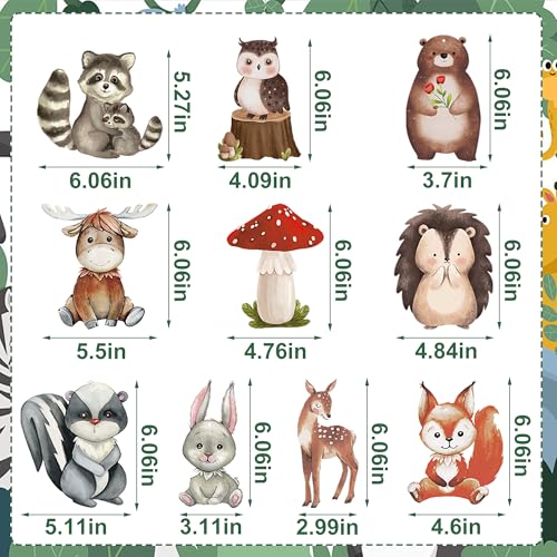 Image of Woodland Animals Baby Shower Decorations Welcome Baby Banners Woodland Hanging Swirls Honeycomb Centerpieces Forest Animals Party Decorations for Birthday Gender Reveal Party Decor