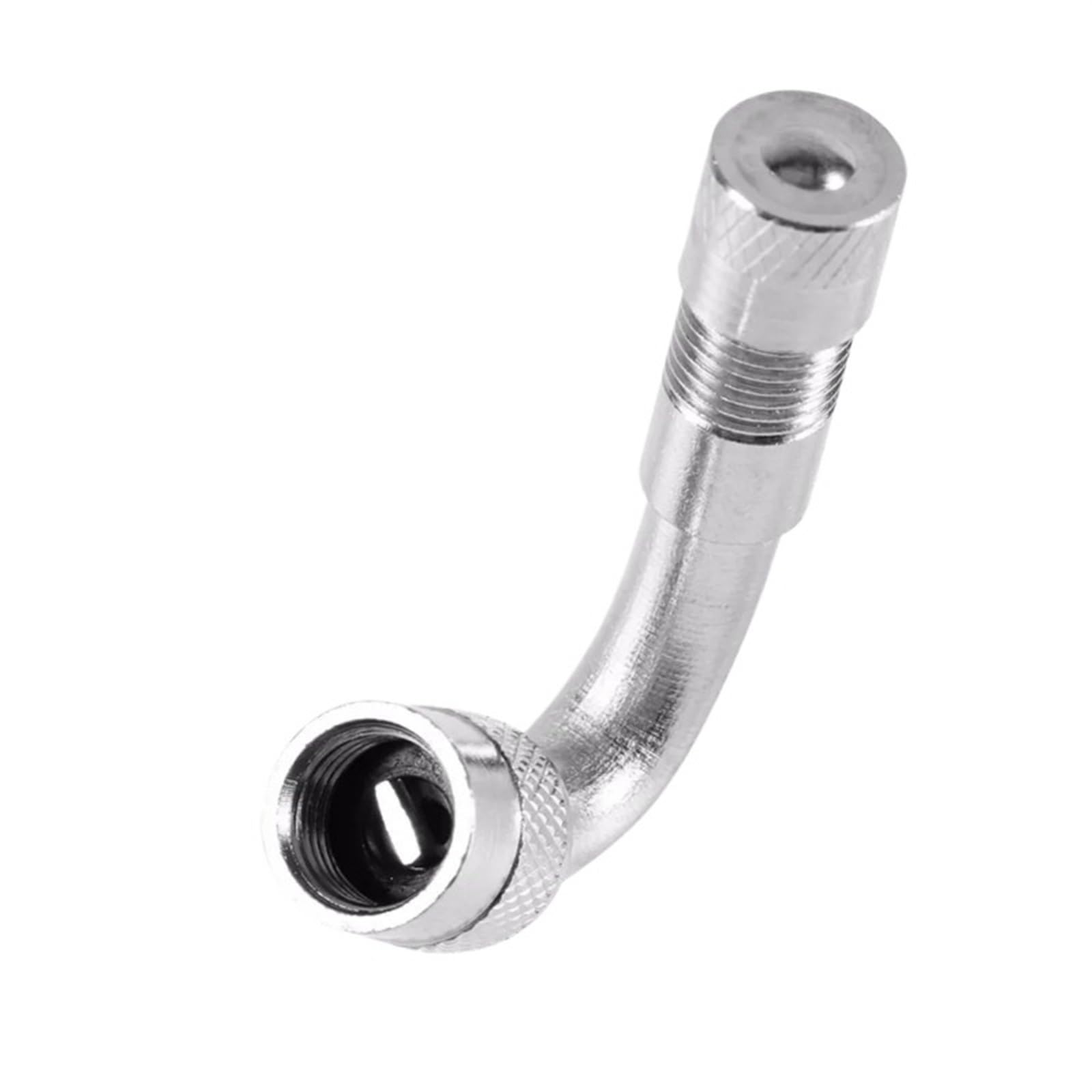 Adaptateur de valve coudée à angle de moto 90 degrés en finition dorée pour un gonflage précis