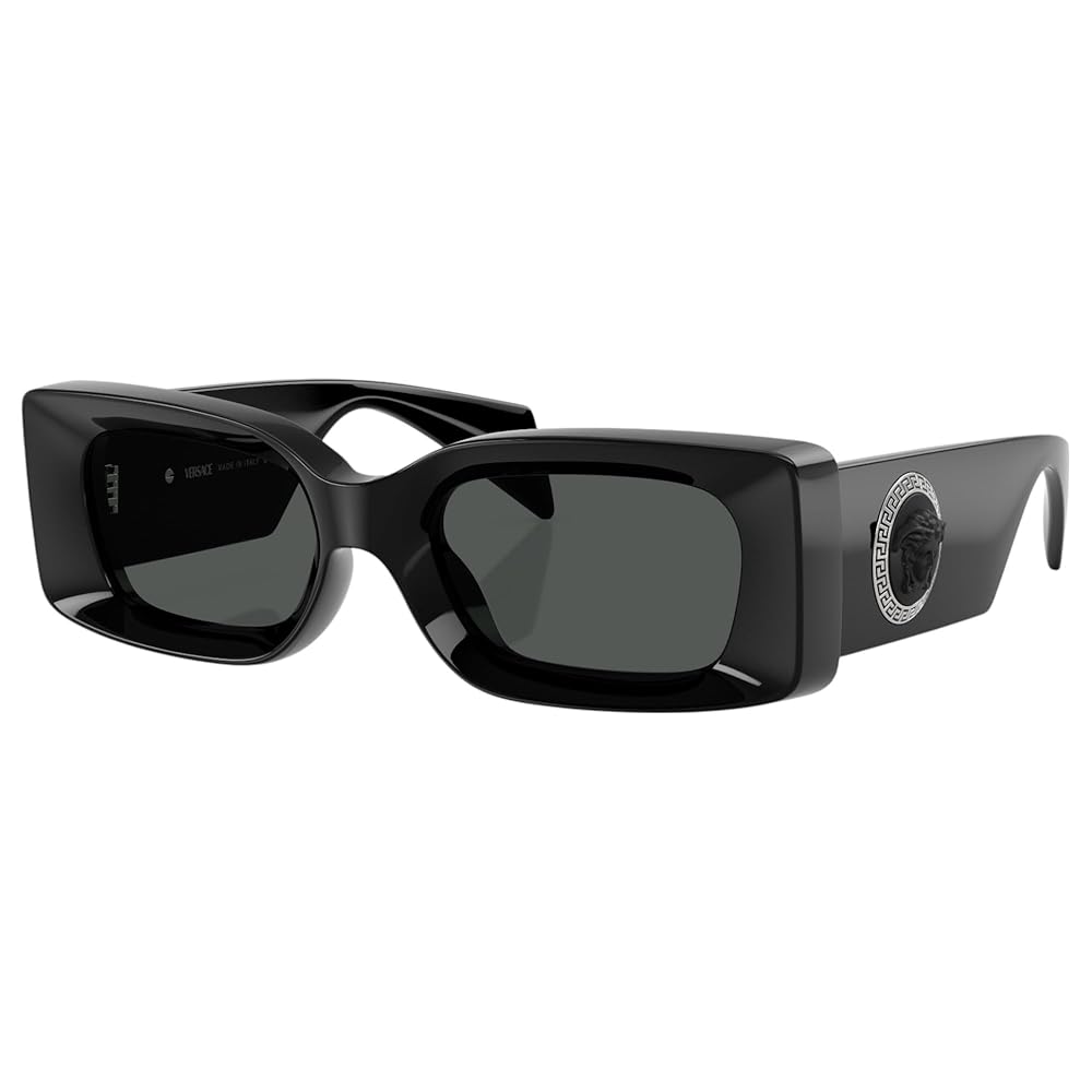 小物 VERSACE Sunglasses Black VERSACE VE4474U GB1 87 Black Grey Women's 52 mm Sunglasses