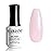 RARJSM Nude Pink Gel Nail Polish with Blue Pearl Shell Glitter Clear Sheer Light Purple Pink Shimmer Gel Polish 15ml UV LED Soak Off Transparent Skin Color Home Salon French Manicure Curing Requires
