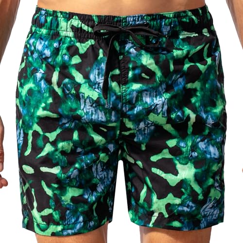 Image of Kanu Surf Men's Big Viper Extended Size Stripe Swim Trunk