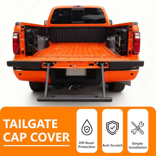 Image of G-PLUS Pair Tailgate Molding Trim Cap w /Flex Step Fit Ford F250 F350 F450 Super Duty 2008-2016, for Vehicles with 6 3 /4 inch Box 8C3Z9941018AA & 8C3Z9941019AA