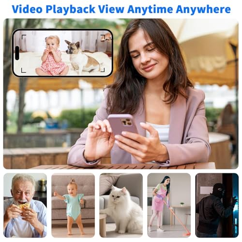 New Spy Camera Hidden Camera Bluetooth Speaker,1080P Hidden Camera Clock Night Light,Hidden Spy Camera with160°Rotating Lens&Video Night Vision Motion Detection,Indoor Nanny Cam Hidden Security Camera - Thumbnail 5