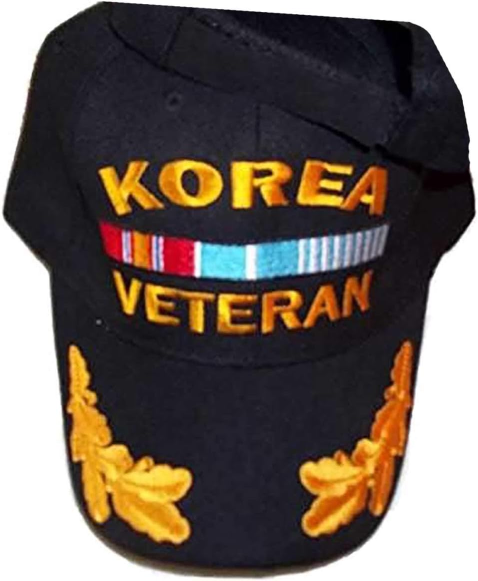 Korea War Veteran Baseball Style Embroidered Hat Black Ball Cap Korean Vet