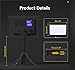 RALENO LED Video Light, Camera Light for Pictures Video Recording with 4000mAh Battery Support Type-C USB Power Supply, CRI>95 3200K-5600K Photo Lights for Outdoor Photography Live Streaming Zoom Call