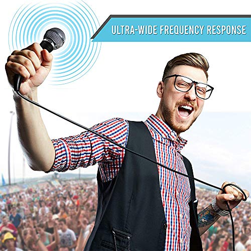 Pyle PDMICKT34 3 Piece Professional Dynamic Microphone Kit Cardioid Unidirectional Vocal Handheld Mic thumb #5