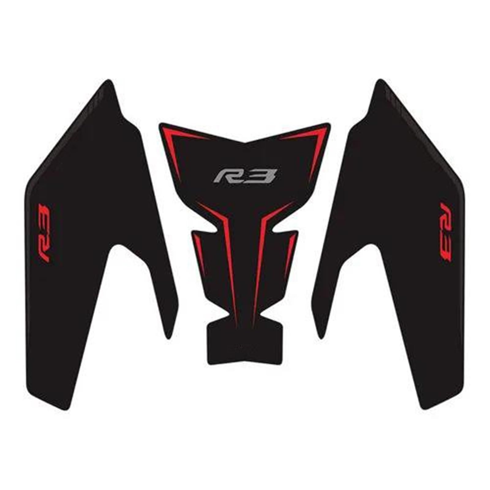 for Yamaha YZF R3 YZF-R3 YZFR3 2019-2024 Tank Pad Side Grips Gas Fuel Oil Kit Stickers Decals Protector Fairing Sticker