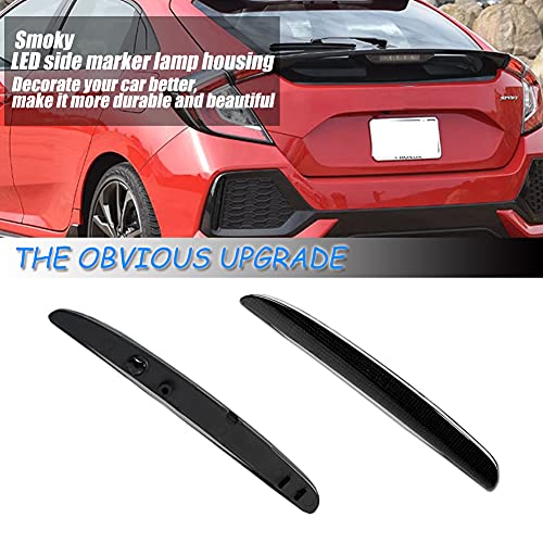 Jdmtech For Smoked Lens Housing Led Bumper Reflector Lights Compatible With 2017-2021 Honda Civic Type-R Hatchback For 4-Door Sedan Function As Tail, Brake Lamps #TOP1
