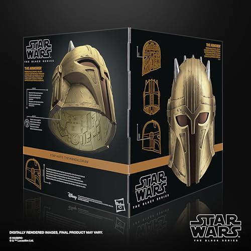 Star Wars The Black Series The Armorer Premium Electronic Helmet, Adult Roleplay Item - Image 9
