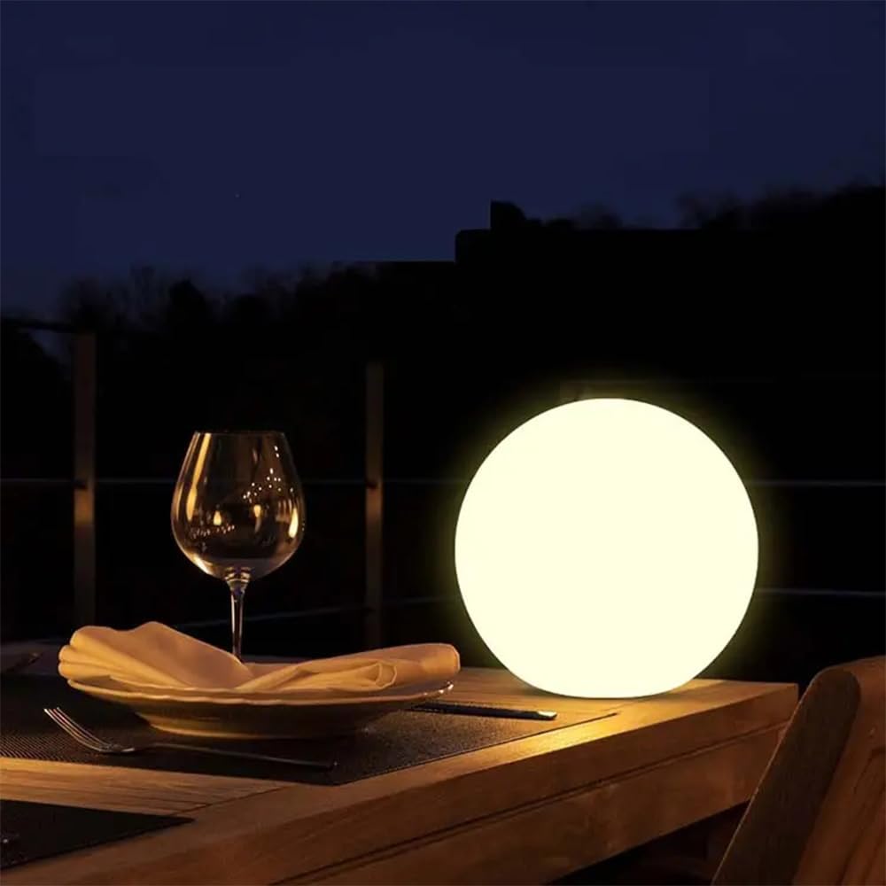 25,4 cm Solar-Kugelleuchte für den Außenbereich, wasserdichte Solarkugel für den Garten