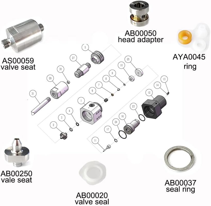 AYA0045 Packing set used for sugino waterjet pump spare parts