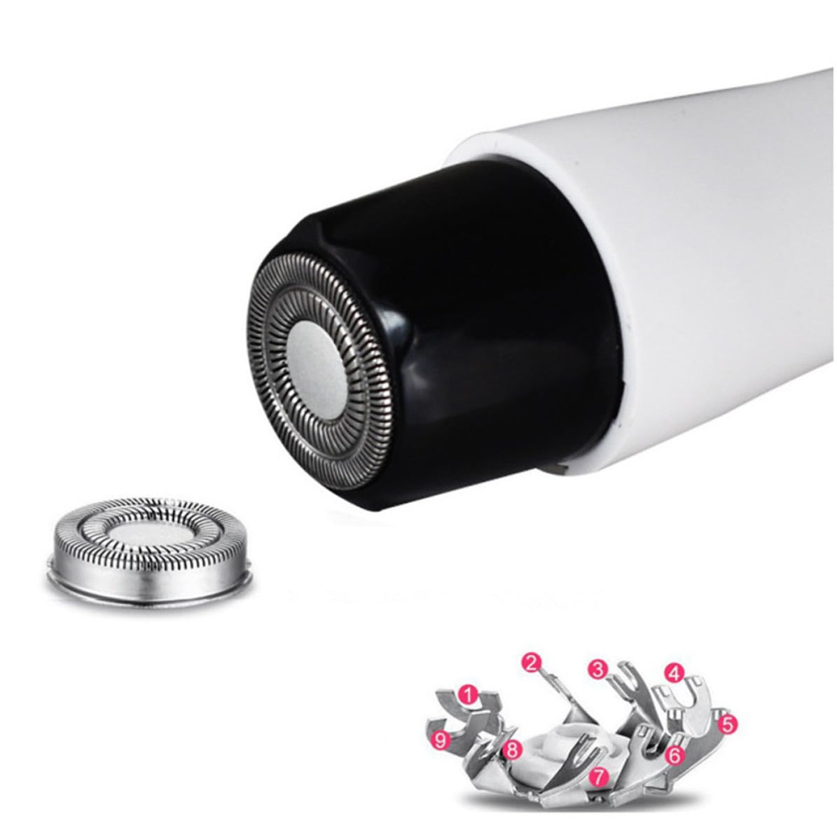 Rasoio Elettrico 4 in 1 per Peli Nasali, USB Ricaricabile