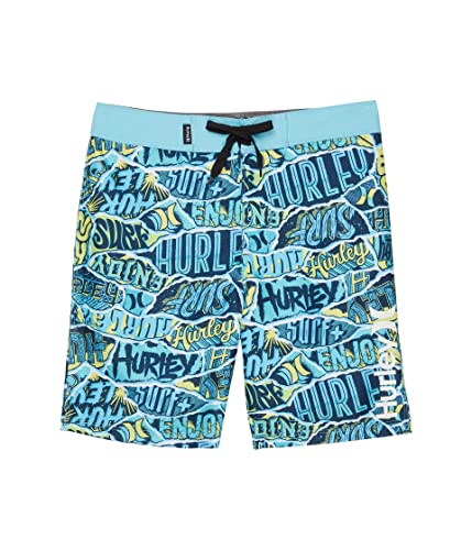 Boardshorts Hurley bleu ripped taille 6 short de bain garçon plage