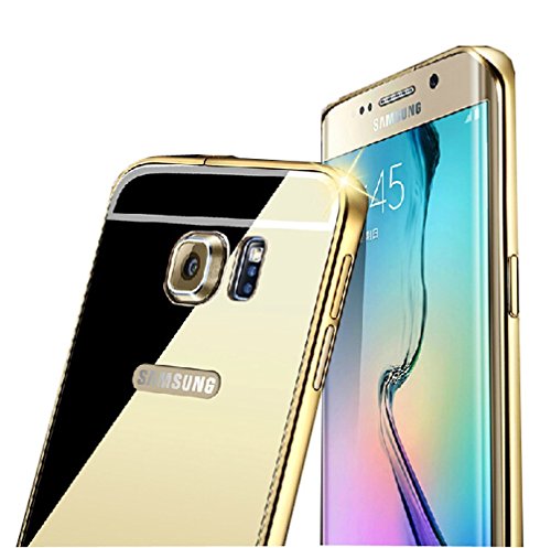 Samsung Galaxy Note 5 Mirror Case, Blue-sea88(TM) Luxury Anti-scratch Ultra thin Mirror Metal Aluminum Frame Case for Samsung Galaxy Note 5 (Gold)