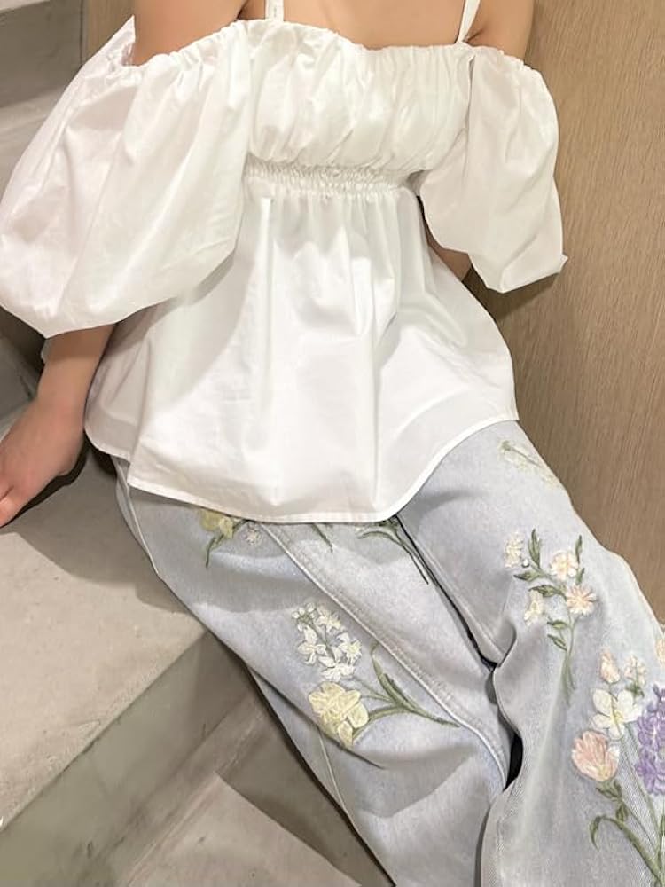 フラワーエンブロイダリーデニムパンツ　フレイアイディー FRAY I.D/フレイ アイディー | . FRAY I.D 2024 Pre Spring