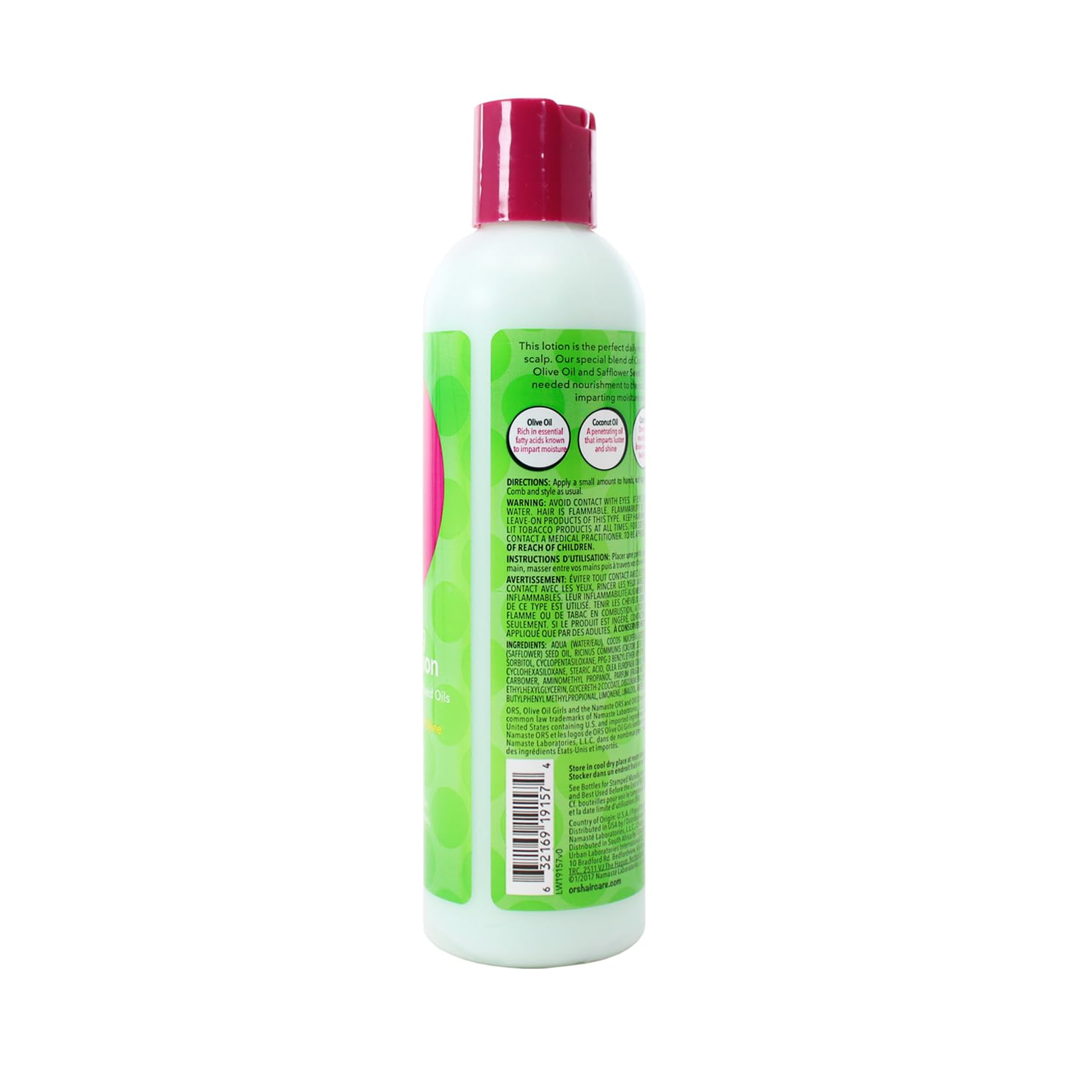 ORS Olive Oil Girls Moisturizing Hair & Scalp Lotion with Coconut, Castor & Safflower Seed 8.5 oz