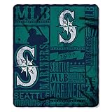 Northwest NOR-1MLB031020025RET 50 x 60 in. Seattle Mariners MLB Light Weight Fleece Blanket, Strength Series