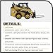 Diecast Masters 1:50 Caterpillar 242D3 Skid Steer Loader with Attachment Accessories | High Line Series Cat Trucks & Construction Equipment Scale Model Collectible DM 85676