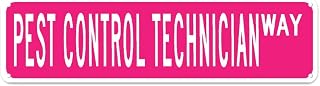 Vintage Metal Sign Pest Control Technician Sign Retro Rustic Tin Sign Wall Decor Gift 4" x 16",24oc21taA1855