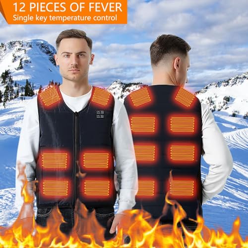 Pull chauffant sans manche doudoune thermique d'extérieur hiver - 2