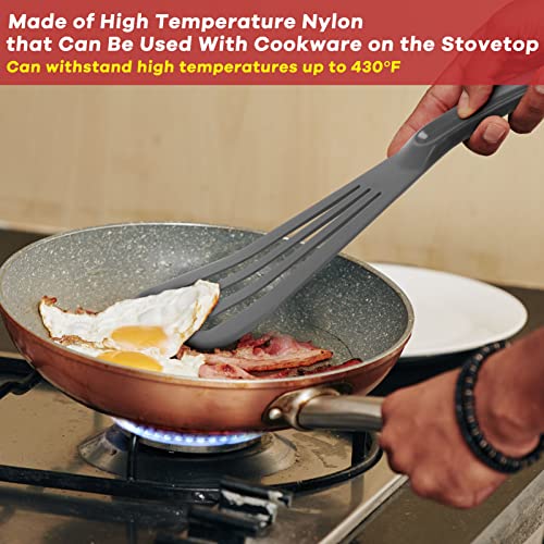 Slotted Spatula, Professional Fish Turner, Heat Resistant Fish Spatula Safe For Nonstick Cookware #TOP1