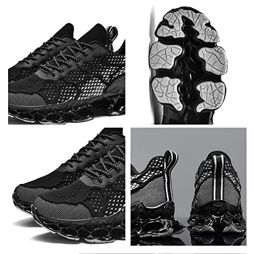 Image of Poramea Mens Slip on Loafers Walking Tennis Shoes Laceless Running Blade Sneakers Mesh Trail Jogging Casual Athletic