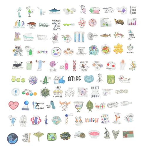 PHENOFICE �����w�����Ȋw�X�e�b�J�[100���Z�b�g �S����DIY�����V�[�� �m�[�g�p�\�R�� �X�[�c�P�[�X �����������ȋ��ޗp�X�e�b�J�[