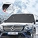 Produktbild Frontscheibenabdeckung Auto, Sporgo Scheibenabdeckung Auto Frontscheibe Abdeckung Magnet Windschutzscheibe Abdeckung Auto Winter Frostschutz Auto Frontscheibe Eisschutzfolien Schneeschutz,210x120cm