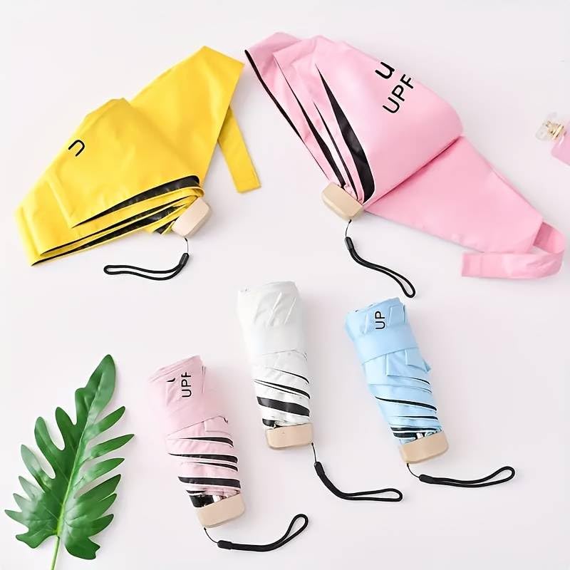 Image of ๐ช๐ข๐ข๐ ๐ญ๐ฌ UV Travel ๐ ๐ถ๐ป๐ถ ๐๐ผ๐น๐ฑ๐ถ๐ป๐ด Ultra Compact pastel ๐จ๐บ๐ฏ๐ฟ๐ฒ๐น๐น๐ฎ with Case, Manual Open ๐ฒ ๐ฅ๐ถ๐ฏ๐ Lightweight ๐ฃ๐ผ๐ฟ๐๐ฎ๐ฏ๐น๐ฒ, Small Sun & Rain ๐ฃ๐ผ๐ฐ๐ธ๐ฒ๐ ๐จ๐บ๐ฏ๐ฟ๐ฒ๐น๐น๐ฎ for Men and Women- Use in ๐ฅ๐ฎ๐ถ๐ป & ๐ฆ๐๐บ๐บ๐ฒ๐ฟ