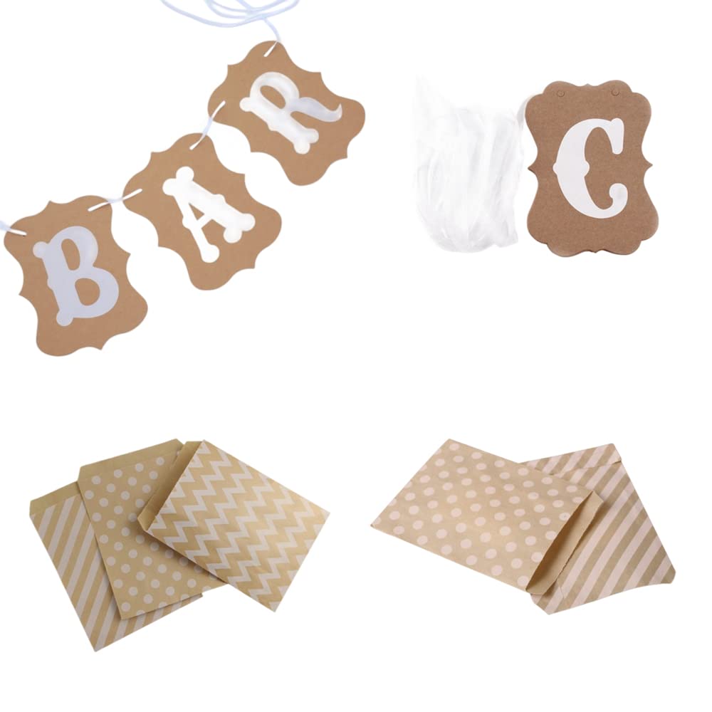 Candy Bar Accesorios 4 Pieza Pinzas de Candy Acero Inoxidable 2 Pieza Palas 1 Pieza Guirnalda de Candy Bar Decorativa 20 Pieza Bolsas de Caramelo Candy Bar Party Set para Fiestas Cumpleaños