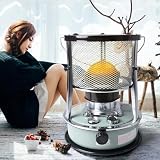 Kerosene Stove Heater Non Electric Heaters With 4 Wicks Height Adjustable 16-21 Hours Burning Time For Indoor Outdoor