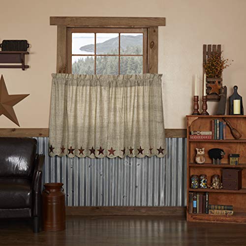 VHC Brands, Abilene Star, Cotton, L36xW36, Tier, Set of 2, Tan