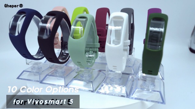 Correas de silicona compatibles con Garmin Vivosmart 5, pack de 3 miniatura 7