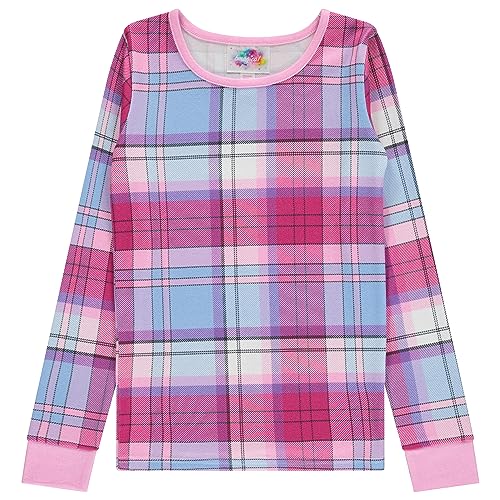 BTween 4-Piece Girls Pajamas, Long Sleeve Tie Dyed Girls Pajamas4