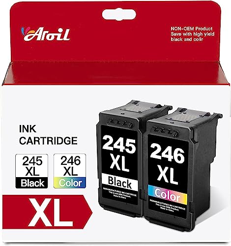 245Xl 246Xl Combo Pack For Canon Ink Cartridges 245 And 246 Pg-245 Cl-246 243Xl 244Xl Black And Color Compatible With Canon Pixma Mg2522 Mx490 Mx492 Tr4520 Ts202 Tr4500 Mg2525 Ts3320 Ts302 Printer #TOP1
