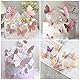 21x Schmetterling Kuchendeko - 3D Mädchen Tortendeko für Geburtstage, Hochzeiten & Babypartys