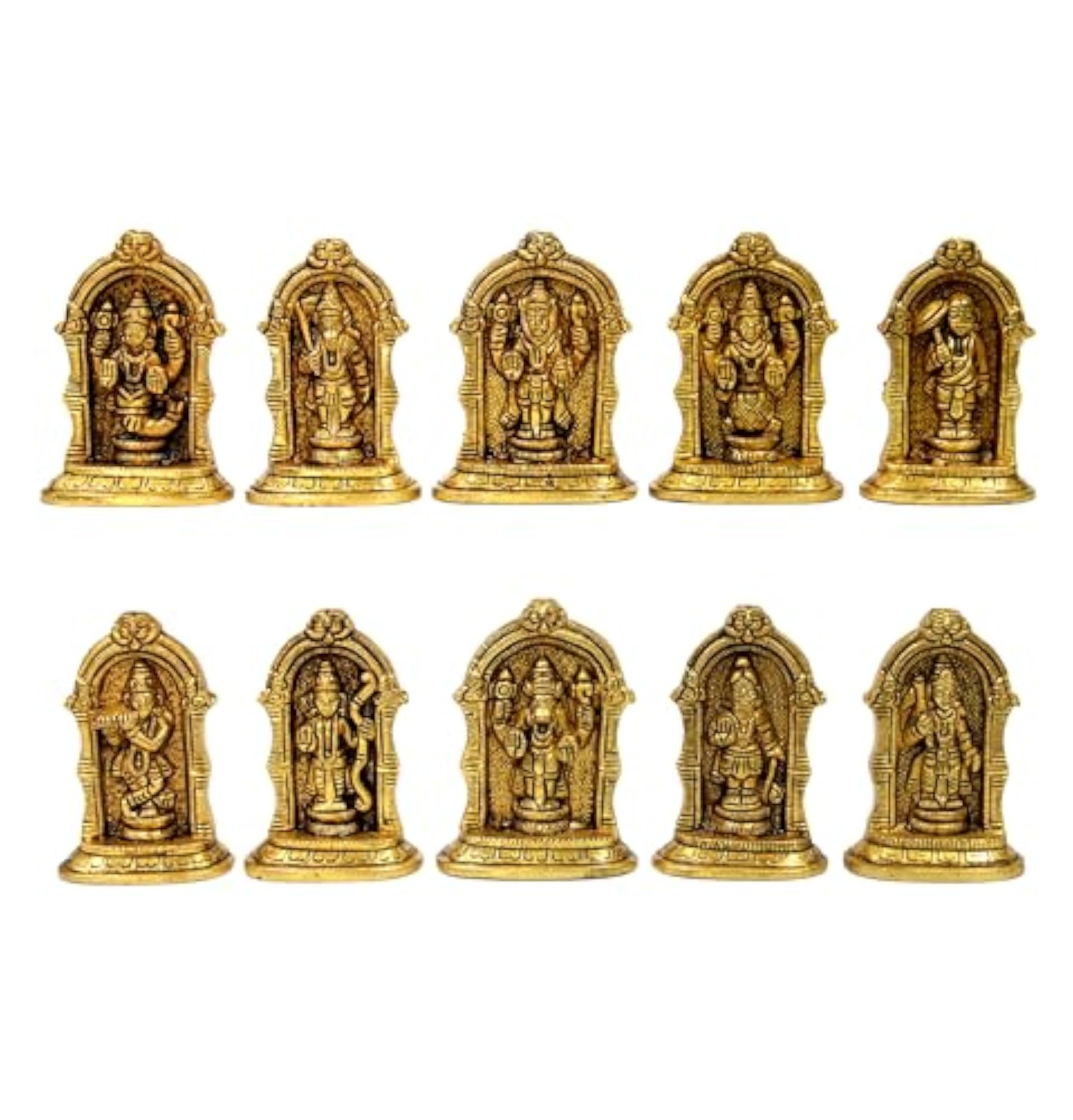 Brass Vishnu Das Avatar Wall Hanging Idols Statue, Gift