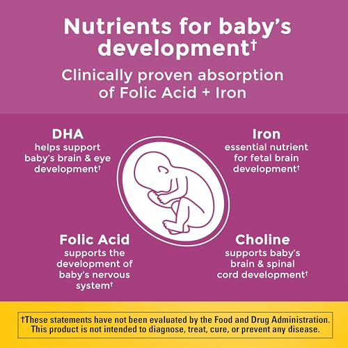 Nature Made Prenatal Vitamin Softgels + Choline Capsules, 60 Count of Each - image 2