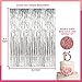 Valuri Creations 15th Birthday Decorations: Latex Balloons, Tiara, Sash, Cake Topper, Fringe Curtain & More in Pink, White, Rose Gold & Silver for Birthday Girl